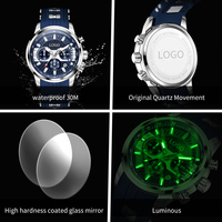 Reloj de Cuarzo OEM 3690 Space Heat NIRICHA Moon Mercury Program para Hombre, de Aleación y Silicona, con Cronógrafo, Luminoso en la Oscuridad, Resistente al Agua, para Uso Diario
