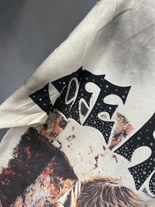 T-shirts pour hommes de la <span class=keywords><strong>marque</strong></span> de mode LH, design personnalisé avec strass et trous, manches courtes, vente <span class=keywords><strong>en</strong></span> gros, T-shirts Life Hustlers pour hommes - Product Image 3