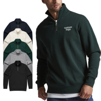 OEM Vêtements de ville personnalisés de haute qualité pour hommes pulls à col montant avec demi-fermeture éclair survêtements sweat à capuche en polaire pour homme