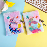 Carnet cadeau brodé pour enfants A5 journal en peluche mignon dessin animé
