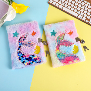 <span class=keywords><strong>Cuaderno</strong></span> de regalo <span class=keywords><strong>bordado</strong></span> para niños A5 diario de felpa lindo de dibujos animados - Product Image 6