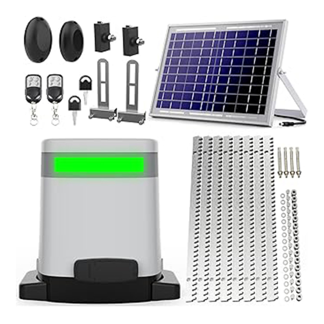 Solar Electric DC Brushless Motor Gate Door Opener with 600kg Load Capacity for Garage & Warehouse