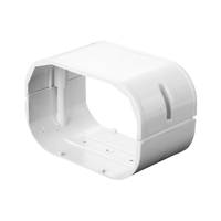 130*80mm/5 "6 à 15 hp conduit Flexible professionnel décoratif câble goulotte Lineset couverture climatiseur conduit