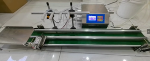 Máquina de llenado automática de 4 cabezales con bomba magnética y cinta transportadora para líquidos, como aceites esenciales, gotas para ojos, líquidos químicos y perfumes. - Product Image 2