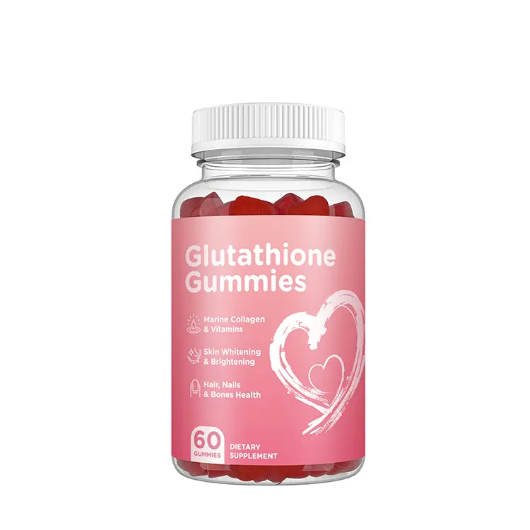 Özel etiket sağlık takviyesi l-glutatyon GSH cilt beyazlatma Gummies bağışıklık sistemi artırıcı en iyi-glutatyon Gummies