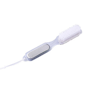 Foot File With Brush And Pumice Stone For Heel And Sole Care Plastic Dual Head Pedicure Tool - Product Image 5