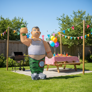 Novo Balão Inflável à Prova d'Água do Velho Abraham com Ventilador Embutido para Eventos de Aniversário - Product Image 1