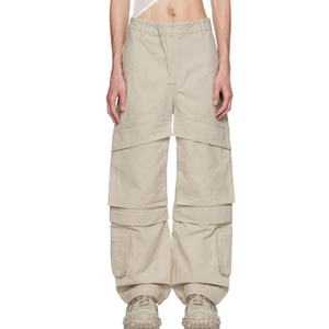 Nouveau design de mode, vente en gros directe d'usine, pantalon cargo en toile de coton pour homme, personnalisable, avec jambes détachables et fermeture éclair - Product Image 4