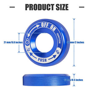Cubierta Protectora <span class=keywords><strong>de</strong></span> Aluminio Azul para el Interruptor <span class=keywords><strong>de</strong></span> Encendido, para Can-Am Spyder <span class=keywords><strong>Serie</strong></span> F3, Accesorios para Motocicleta - Product Image 2