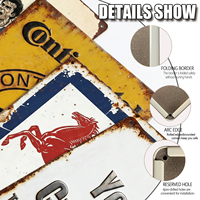Plaques Métalliques Rétro de Haute Qualité, Personnalisables avec Nom, pour Magasin, Extérieur, Marque, Décoration Murale, Affiche Vintage, Panneau d'Avertissement par Sublimation