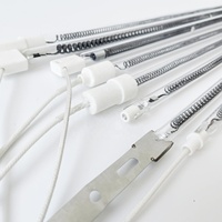 230V 2000W Double Tube IR Radiateurs Quartz En Fiber De Carbone Infrarouge Élément De Lampe Chauffante pour Tunnel Four De Séchage
