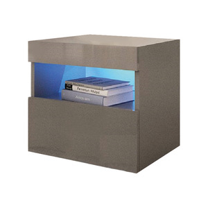 <span class=keywords><strong>Mesita</strong></span> de <span class=keywords><strong>noche</strong></span> flotante con panel de madera de Venta caliente con cajón y toma de corriente - Product Image 6