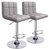 Vente en gros de meubles de bar de style tendance tabouret haut dossier de siège en cuir base de pieds en métal utilisé pour bar pub café café boire