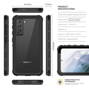 Pour <span class=keywords><strong>Samsung</strong></span> <span class=keywords><strong>galaxy</strong></span> S Series / S24 S23 S22 Ultra + corps complet magnétique étanche IP68 plongée sous-marine natation étui antichoc - Product Image 6