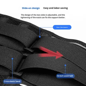 Ceinture de soutien lombaire élastique universelle <span class=keywords><strong>orthopédique</strong></span> professionnelle respirante réglable pour le bas du dos, soutien lombaire, ceinture de soutien pour la taille, été - Product Image 4
