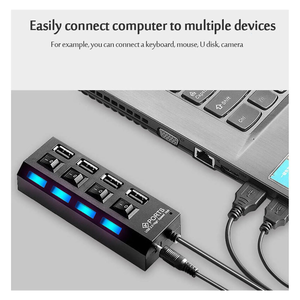 Hub USB-C 3.0 d'occasion à 10 ports avec prise Mini et prise Micro SD, prise en charge du transfert de données et de la charge haute vitesse 5 Gbit/s - Product Image 5