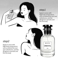 Vente en gros de brume corporelle naturelle aux herbes, anti-odeur, style parfum, en vaporisateur portable longue durée, tendance orientale moderne, Eau de