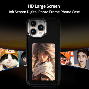 Ốp điện thoại NFC bán buôn AERMY <span class=keywords><strong>2025</strong></span>, chất liệu như da, màn hình điện tử thông minh, dành cho iPhone 13 14 15 16 Pro Max, có giá đỡ - Product Image 6