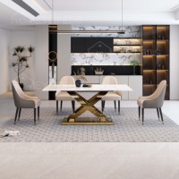 Tables de salle à manger modernes avec 4 6 8 10 chaises de salle à manger