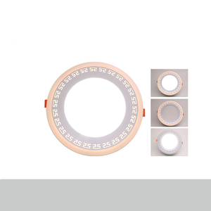 Bảng Đèn Led Nhiều Màu Hình Vuông Tròn Thương Mại Khách Sạn Trong Nhà Bằng Nhôm Siêu Mỏng Hai Màu 3 + 3W 6 + 3W 12 + 6W 18 + 6W - Product Image 3