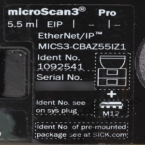 Original Brandneuer MICS3CBAZ55IZ1 MicroScan3 <span class=keywords><strong>Pro</strong></span> Sensor für SPS - Product Image 1