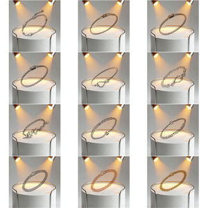 Nueva <span class=keywords><strong>Pulsera</strong></span> de Plata de Ley 925 Chapada en Oro de 18K con Circonita Brillante en Forma de Corazón, Ideal para Regalo de Joyería para Mujer, 2025 - Product Image 1