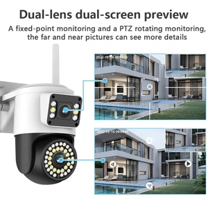 YOOSEE 4K 8MP Dual Lens WIFI <b>Camera</b> 2K 4MP Dual Screen PTZ <b>Camera</b> Outdoor Waterproof Color Night Vision <b>Security</b> <b>Wireless</b> <b>Camera</b> - Product Image 4