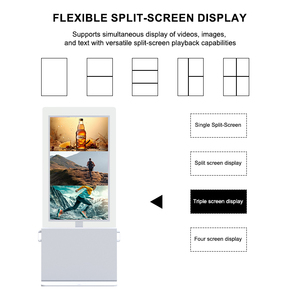 24/7 hoạt động Slim thiết kế <span class=keywords><strong>Android</strong></span> kỹ thuật số biển 4K UHD IPS Bảng điều chỉnh quảng cáo hiển thị Double Sided tầng đứng kiosk - Product Image 4