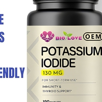 Formule Scientifique 60 Comprimés d'Iodure de Potassium pour Adultes – Soutien Naturel à Faible Teneur en Sucre pour la Thyroïde – Complément Quotidien Essentiel