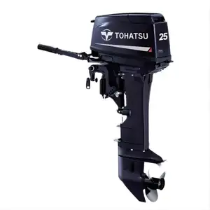 Em estoque e melhor vendedor marca Tohatsu 2 tempos 25HP motor externo de eixo curto M25HS