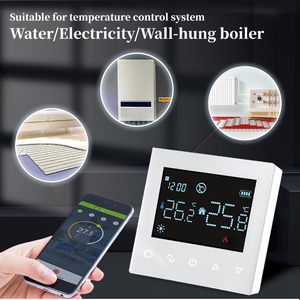Tipo nuevo Telin Q5RF WiFi inteligente Pantalla LCD programable semanal termostato de calefacción táctil funciona con Tuya, vida inteligente - Product Image 6