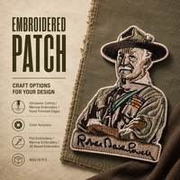 Patch brodé personnalisé DIY, motif artistique créatif, thermocollant, blason brodé, insigne brodé