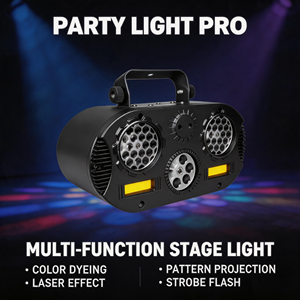 Nouvelle lumière de scène LED DMX512 5-en-1 avec effets papillon et faisceau RGBW activés par le son pour DJ, soirées et discothèques - Product Image 1