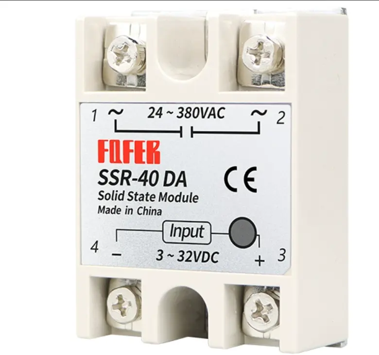 Một pha trạng thái rắn Relay SSR-40DA 40a10/25/60/80/100 DC kiểm soát AC 380V