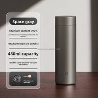 Thermos intelligent Mijia 480 ml Ti 2 en titane, bouteille d'eau isolée pour Xiaomi Youpin