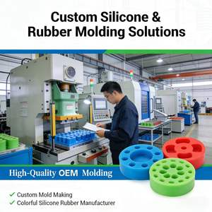 Piezas de Molde de Silicona Personalizables OEM y ODM, NBR y EPDM para Aplicaciones Industriales, Servicio de Corte y Procesamiento Disponible - Product Image 1