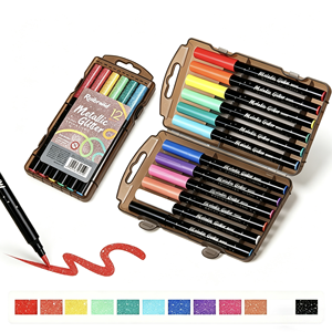 Marcadores Acrílicos de Punta Suave, Doble Punta, con Colores Superpuestos, en Caja de Regalo <span class=keywords><strong>para</strong></span> Niños - Product Image 4