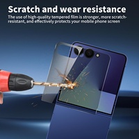 Protection d'écran anti-espion anti-rayures en verre trempé HD transparent pour caméra de téléphone Samsung Galaxy Z Flip 7 6 FE, OEM d'usine