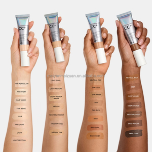 Crema <span class=keywords><strong>CC</strong></span> Líquida de Cobertura Total con <span class=keywords><strong>SPF</strong></span> <span class=keywords><strong>50</strong></span>+, Base de Maquillaje 3 en 1, Suero Blanqueador Antienvejecimiento - Product Image 4