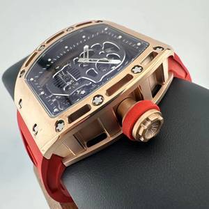 Reloj Mecánico de Edición Limitada con Diseño de Calavera, Correa de Goma, Estilo Casual de Negocios para Hombre, en Oro Rosa - Product Image 4