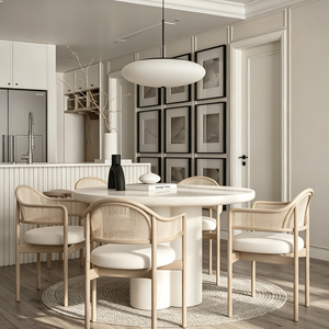 Diseño de Interiores de Villa Orgánica Minimalista Moderna en Color Crema, Plano de Diseño Personalizado, Renderizado 3D, Comunicación Completa - Product Image 3