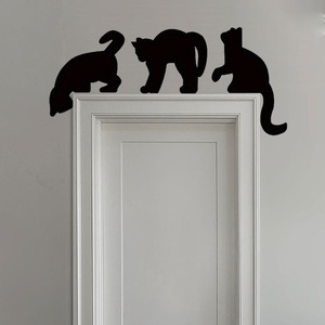 Cat-themed <b>decorative</b> door frame <b>wall</b> stickers, switch stickers, bedroom <b>wall</b> <b>decorations</b>, Halloween party <b>decorations</b>, props. - Product Image 4