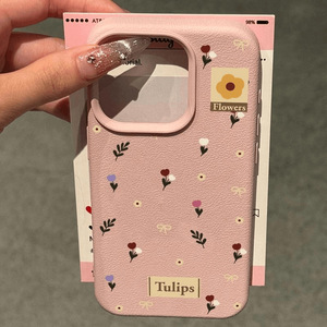 เคสโทรศัพท์สำหรับ iPhone 16 Pro Max ลายดอกไม้เล็กๆ สไตล์มินิมอล หรูหรา ผิวสัมผัสนุ่ม ป้องกันการตกกระแทกได้อย่างเต็มที่ - Product Image 4