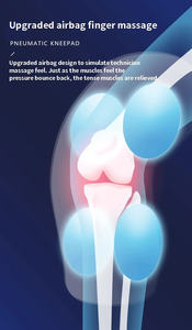 Envoltura de rodillera con calefacción ajustable con masaje hombro alivio del dolor articular masajeador vibración codo hombro rodilla calefacción - Product Image 5