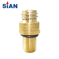 Vanne de cylindre en laiton et aluminium pour Soda, prix d'usine de gros, vanne de cylindre en laiton, haute pression, CO2 Soda fabrication Valve de gaz
