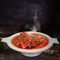 Marmite de cuisson créative et moderne en alliage d'aluminium blanc, antiadhésive, en forme de poisson, compatible gaz, pour deux personnes, idéale pour restaurant et hotpot
