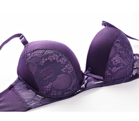 Conjuntos de ropa interior para mujer, Sujetador de encaje clásico de lujo y bragas para niñas, ropa interior y sujetador baratos 2019