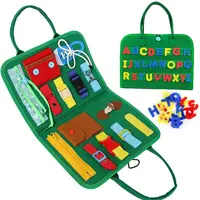 FullYoung 16 PCS eco-friendly pieghevole educativo per bambini giocattoli fai-da-te attività in feltro bordo impegnato giocattoli montessori per bambini