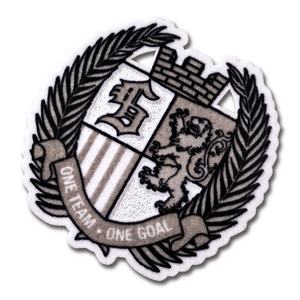 カスタムデザインフットボールクラブ名ラベル3Dフロック熱伝達パッチ衣類用バッジに鉄 - Product Image 1