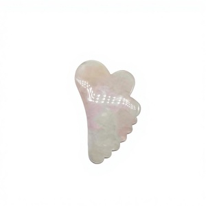 Gua Sha Facial <b>Roller</b> Custom logo Natural Crystal Face Massager with <b>Box</b> High Quality Rose Quartz <b>Roller</b> Gua Sha - Product Image 1